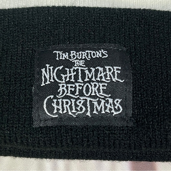 Tim Burton's The Nightmare Before Christmas black and white knit hat, OS - Picture 2 of 8